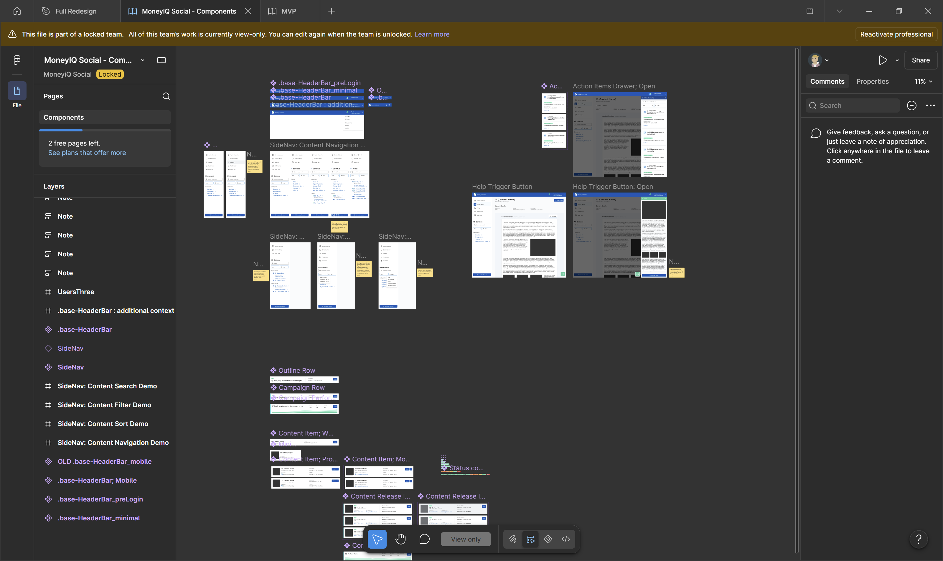 Screenshot showing Figma setup